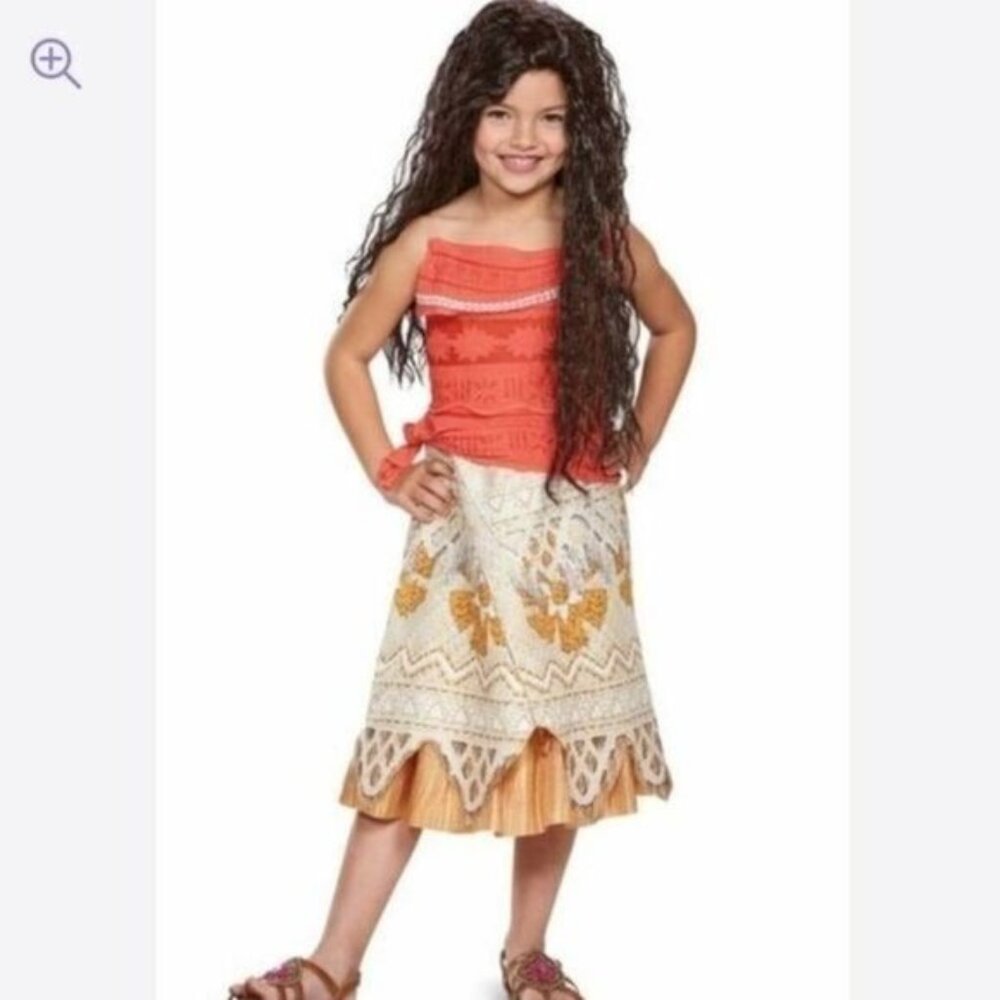 NWT Disney Moana Child‎ Costume Dress Island Print – Girls XS (4/5)